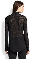 Thumbnail for your product : Ohne Titel Jersey Burnout Blouse