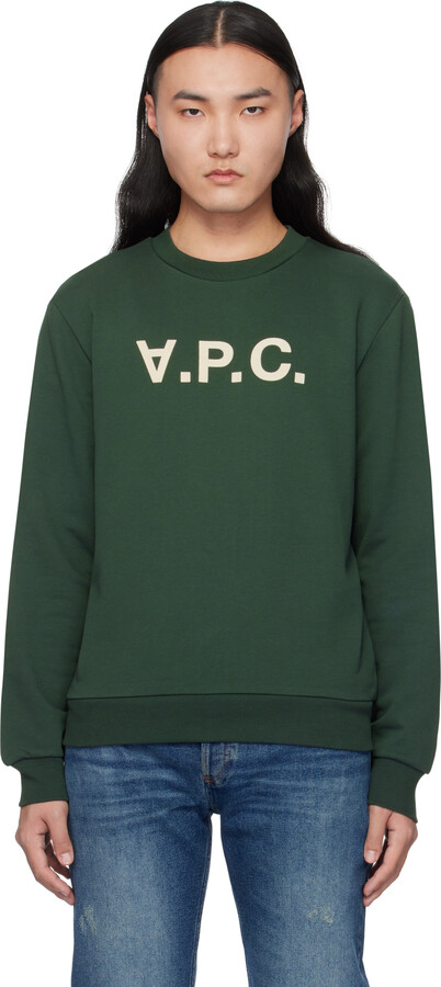 A.P.C. Green Standard Grand 'VPC' Sweatshirt