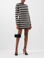 Thumbnail for your product : Balmain Faux-pearl And Sequinned Striped Dress