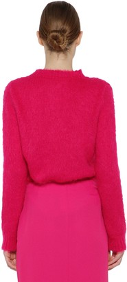 Rochas Embellished Mohair Blend Knit Sweater