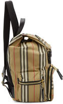 Thumbnail for your product : Burberry Beige Medium Icon Stripe Rucksack