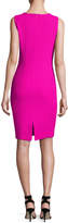Thumbnail for your product : St. John Clair Knit Jewel-Neck Dress, Pink
