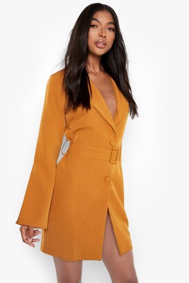 yellow jacket dress