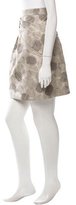 Thumbnail for your product : Lela Rose Printed Silk Skirt