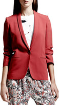 Thumbnail for your product : Stella McCartney Skinny-Lapel One-Button Blazer, Blush