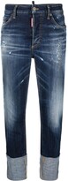 Thumbnail for your product : DSQUARED2 Turn-Up Hem Straight-Leg Jeans