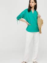 Thumbnail for your product : Monsoon Ariel Organic Cotton Linen Shirt - Green