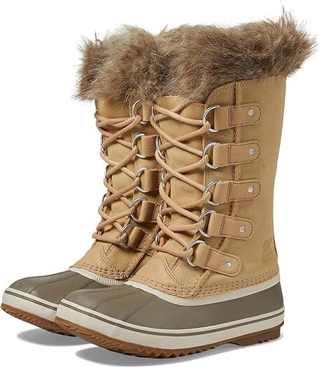 Sorel Joan Of Arctictm Waterproof Women's Snow Shoes Ceramic/Gum 2 : 10.5 B - Medium, Rubber/Suede/Textile