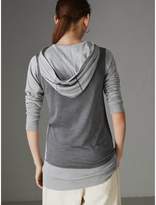 Thumbnail for your product : Burberry Embroidered Silk Cashmere Hoodie