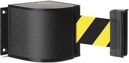 LAVI INDUSTRIES 50-3015WB/18/SF Retractable Belt Barrier, Black, 18 ft Length,