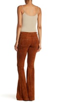 Thumbnail for your product : Alice + Olivia Genuine Suede Flare Pant