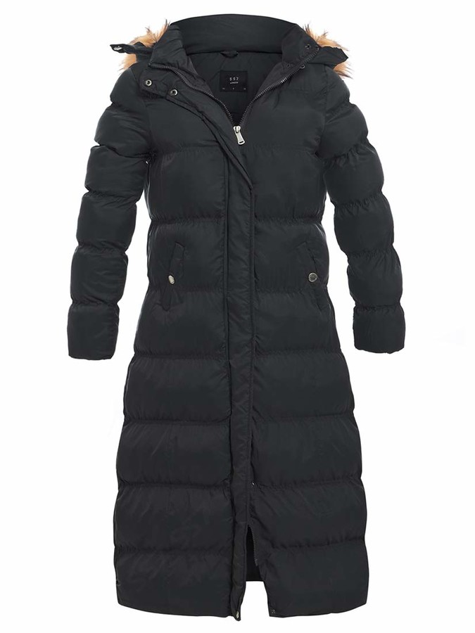 SS7 Women's Padded Fur Hood Long Winter Parka Coat - ShopStyle