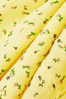 Thumbnail for your product : Faithfull The Brand Edwina Ruffled Floral-print Crepe Mini Dress - Yellow