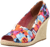 Thumbnail for your product : Toms Oahu Floral Espadrille Wedge