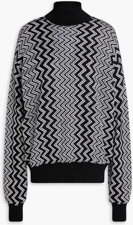 Missoni Crochet-knit wool-blend turtleneck sweater ShopStyle