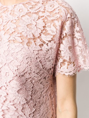 Valentino Lace Layered Short Dress