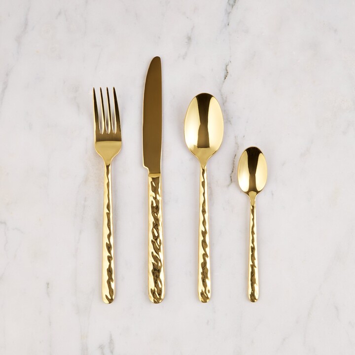 Dunelm Chesterton 16 Piece Gold Cutlery Set Gold - ShopStyle