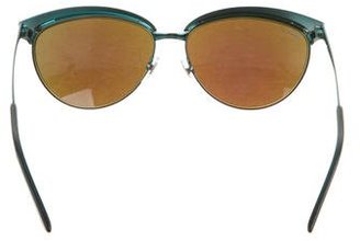 Gucci Reflective Cat-Eye Sunglasses