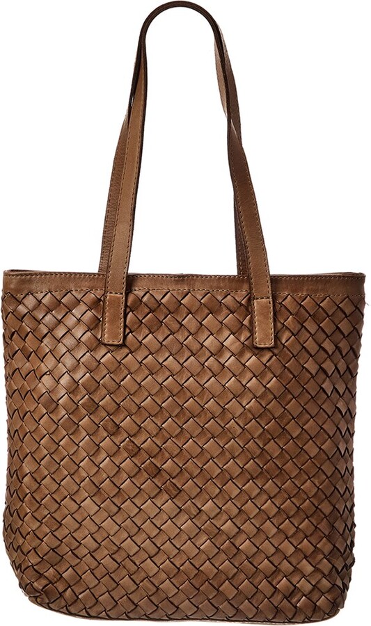 Isabella Rossetti Claire Hand Woven Leather Tote