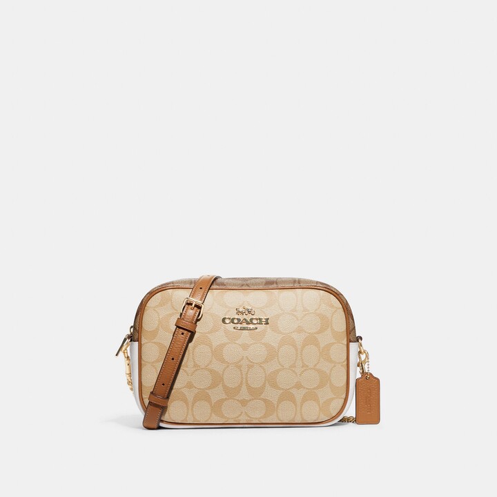 Coach Outlet Pennie Crossbody With Coin Case In Signature Canvas in Brown