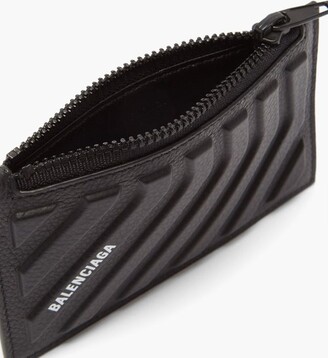 Balenciaga Car Logo-print Embossed-leather Wallet