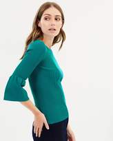 Thumbnail for your product : Karen Millen Fluted Sleeve Knitted Jumper