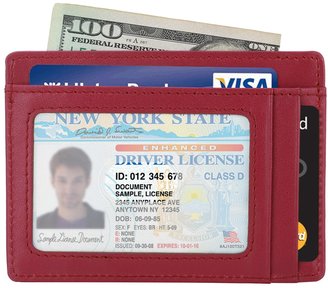 kinzd Slim Wallet RFID Front Pocket Wallet Minimalist Secure Thin Credit Card Holder (OneSize, )
