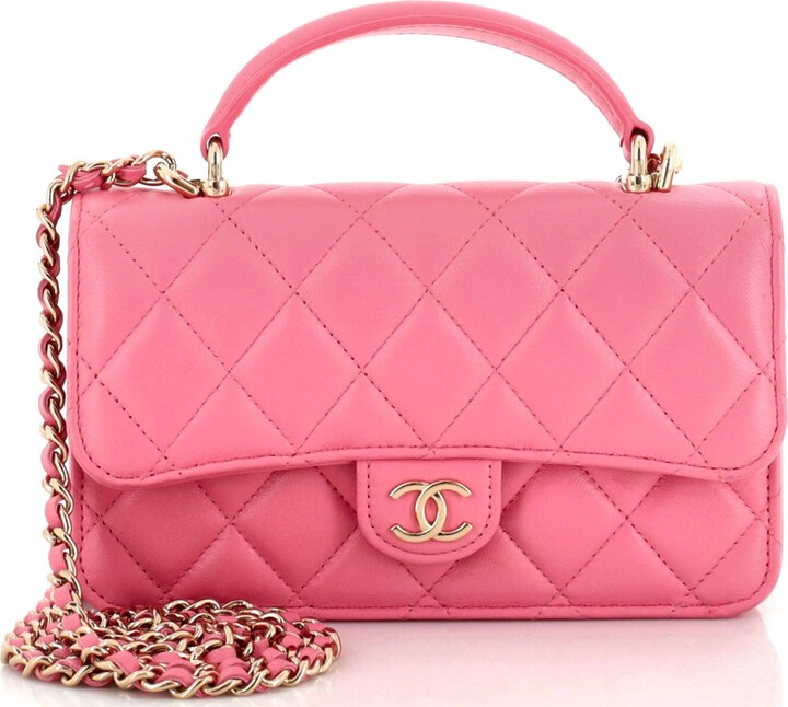 Chanel Classic Rectangular Mini Flap Bag - Pink Shoulder Bags, Handbags -  CHA961694