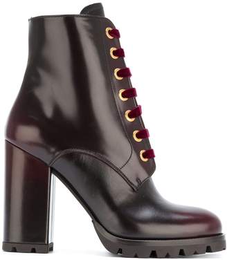 Prada lace-up boots