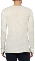 Thumbnail for your product : Balmain Fine Slub-Linen Henley T-Shirt