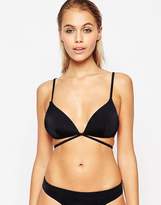 Thumbnail for your product : ASOS Mix and Match Molded Triangle Strappy Tie Back Bikini Top