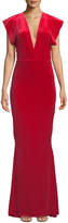 Thumbnail for your product : Norma Kamali V-Neck Velvet Rectangle Gown