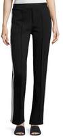 Thumbnail for your product : Moncler Stretch Jersey Side-Stripe Pants, Black