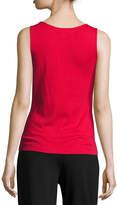 Thumbnail for your product : Joan Vass Soft Scoop-Neck Tank, Red, Petite