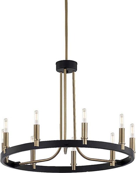 Justice Design Group Clayton Chandelier in Black Size: Medium