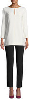 Thumbnail for your product : Lela Rose Catherine Cropped Pants