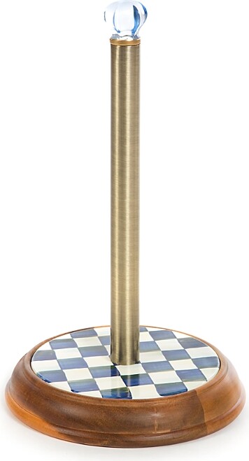 Mackenzie Childs MacKenzie-Childs Royal Check Paper Towel Holder