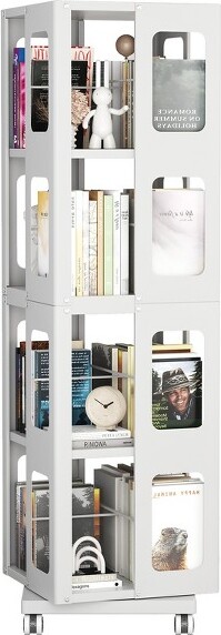 DexmalleUnique360RotatingAll-SteelBookshelf