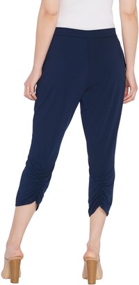 Susan Graver Every Day by Petite Liquid Knit Crop Pants