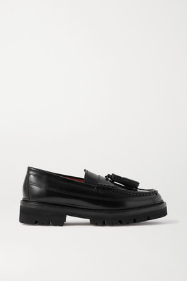 Grenson Bethany Tasseled Leather Loafers - Black - ShopStyle Flats