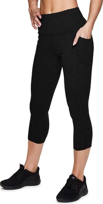 Rbx Active Women S Fashion Cotton Spandex Workout Yoga Capri Leggings Grey S Shopstyle
