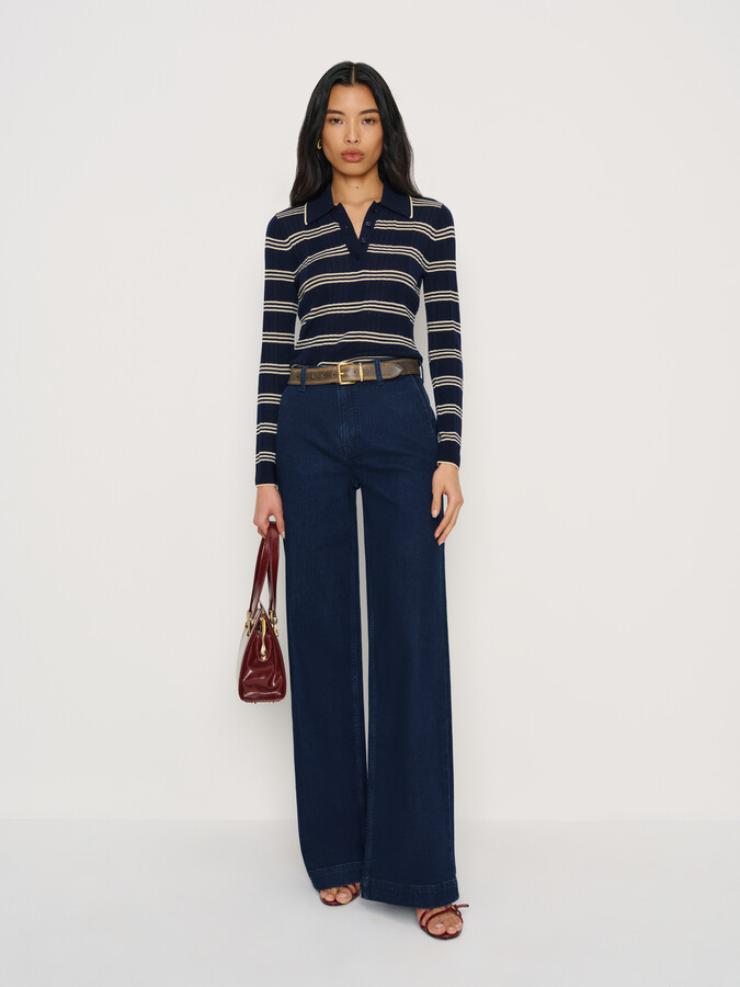 Bex Super Stretch High Rise Wide Leg Jeans