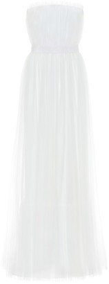 Max Mara Regno strapless tulle bridal gown
