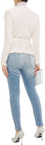 Thumbnail for your product : Frame Ali Distressed Faded High-rise Slim-leg Jeans
