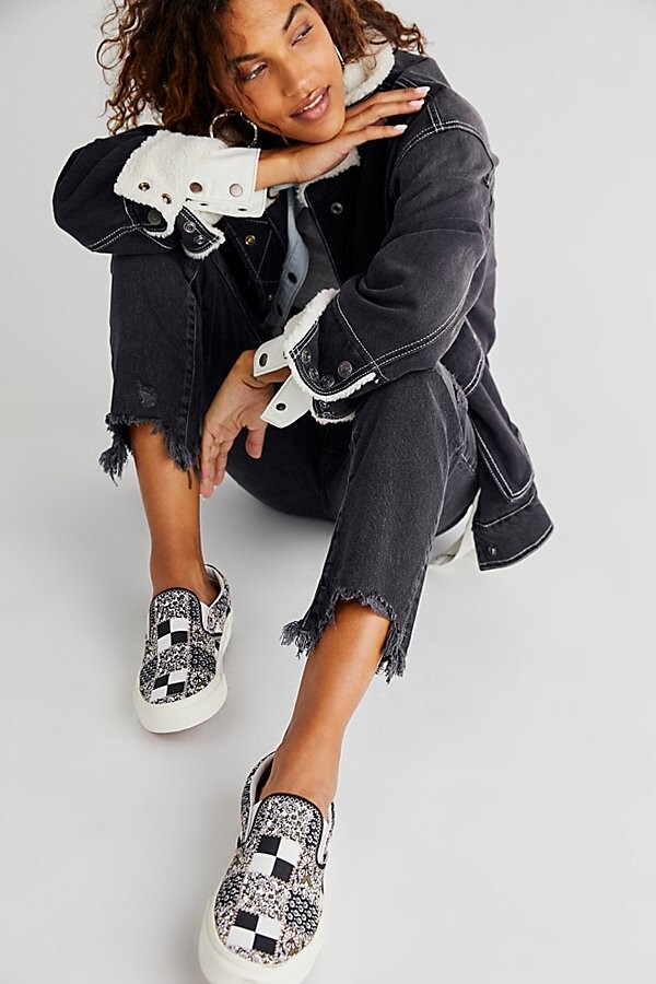 vans floral patchwork