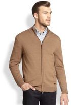 Thumbnail for your product : Armani Collezioni Wool Blend Full-Zip Sweater