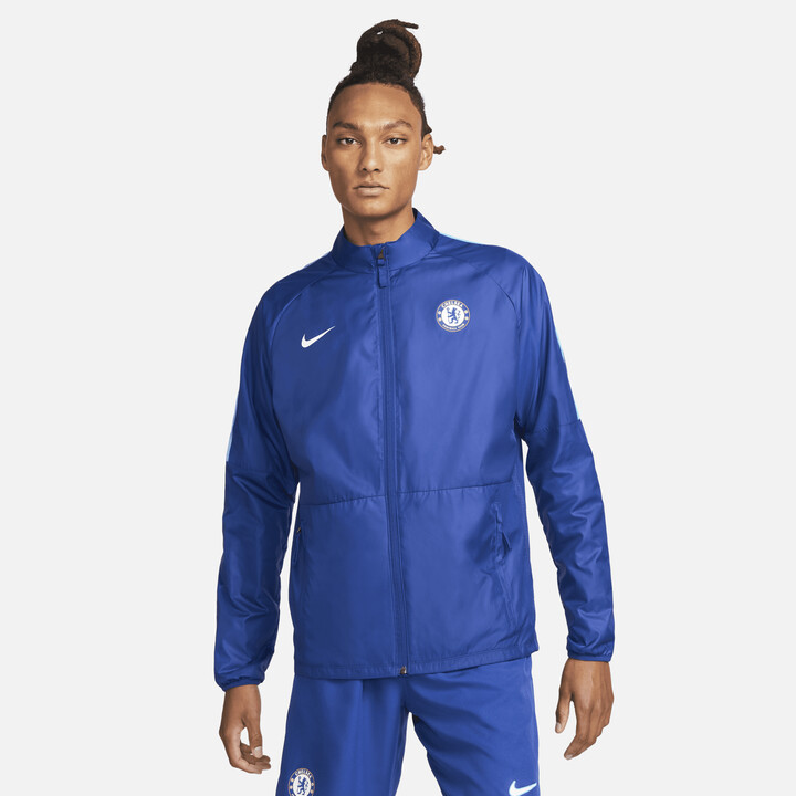 Nike Men's Chelsea FC Repel Academy AWF Soccer Jacket in Blue - ShopStyle