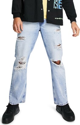 Topman Nonstretch Bootcut Jeans