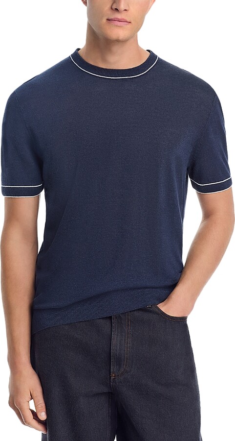 Boss Linen Blend Crewneck Sweater