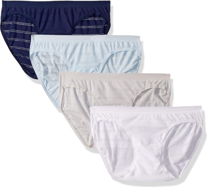 Hanes Ultimate Women's Comfort Flex Fit 4 Pack Bikini Panties Style  Underwear - ShopStyle Knickers